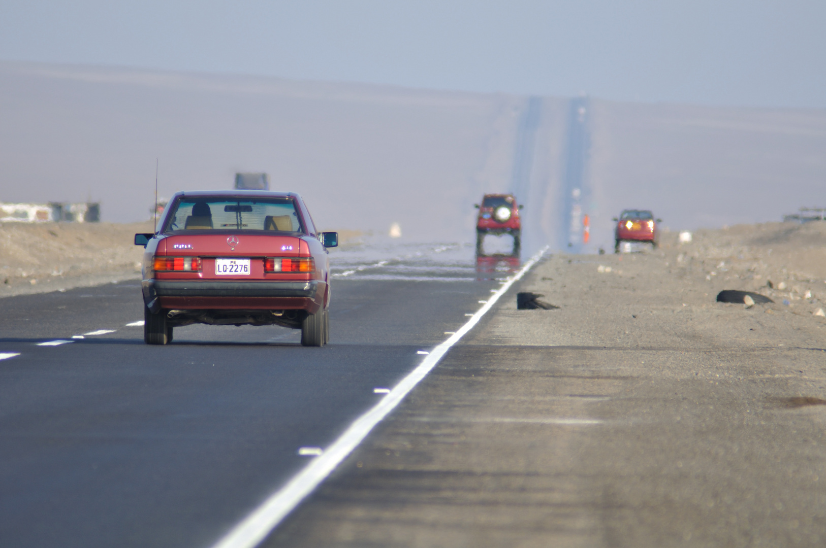 Panamerican road near Lima Peru