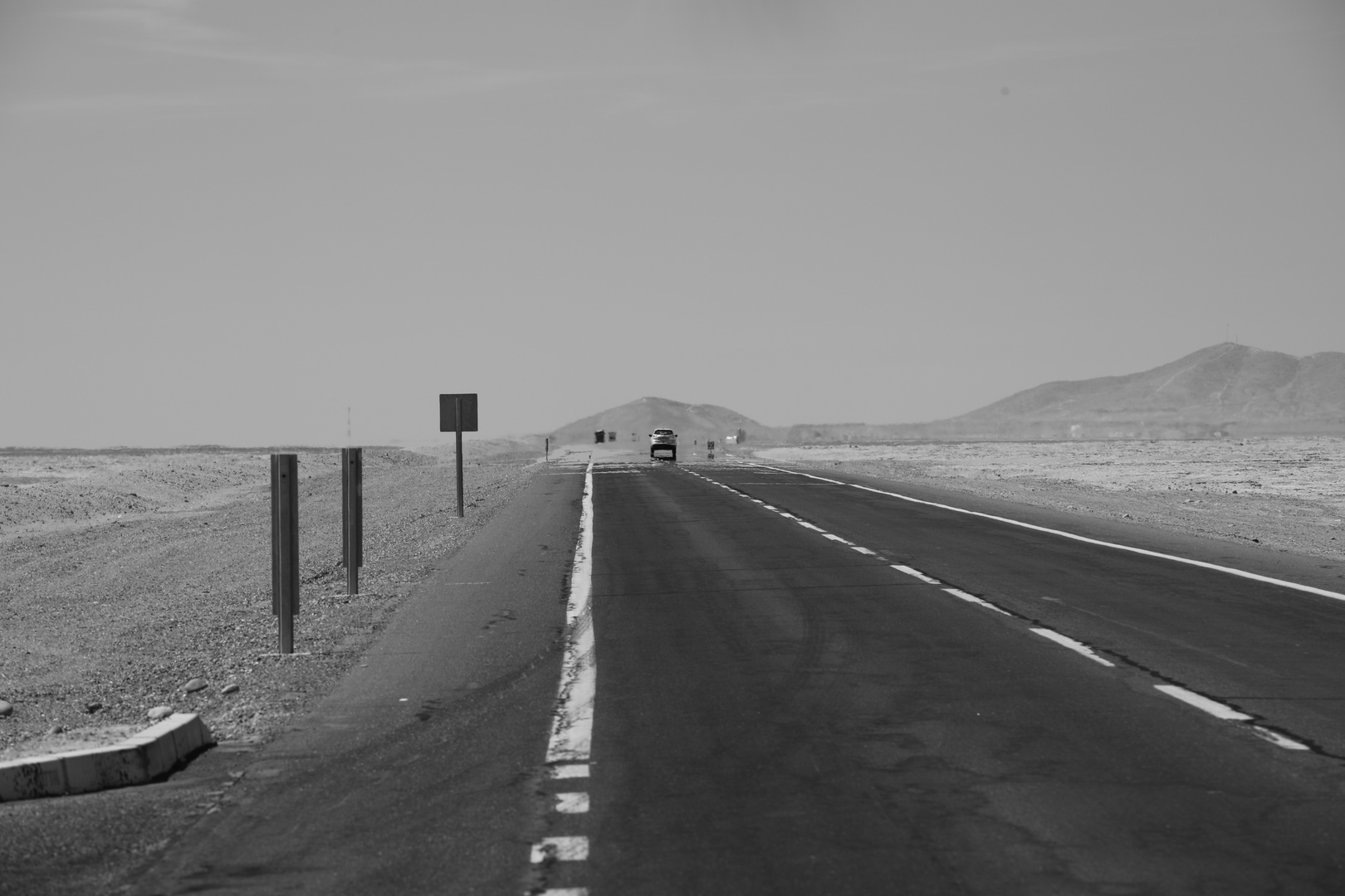 Panamericana in Chiles Atacama Wüste