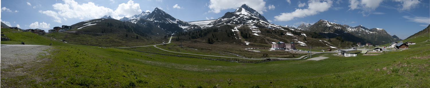 Pananoramafoto bei Sölden