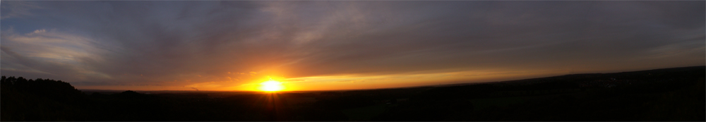 Panaorama Piesberg Sonnenuntergang