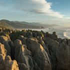 Pancake Rocks bei Abendstimmung (Neuseeland)