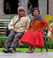 Panchina in Plaza de Armas,Cuzco