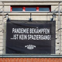 Pandemie bekämpfen ... ist kein Spaziergang!