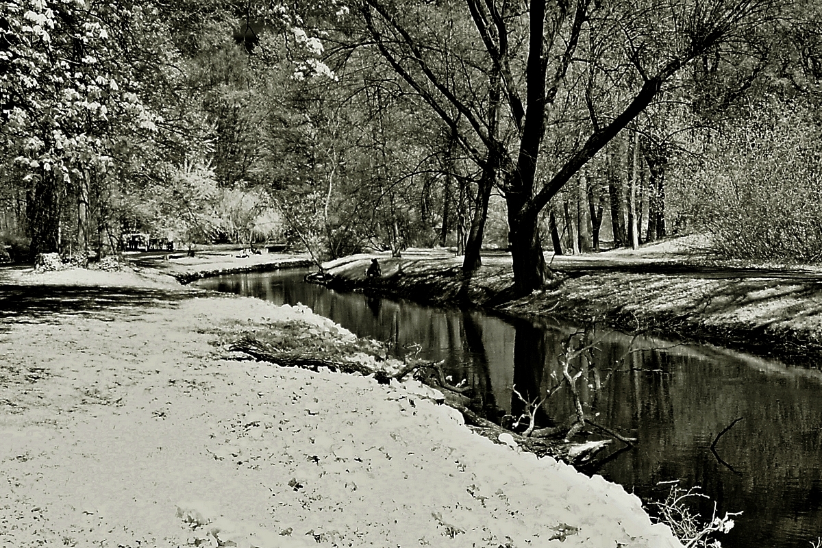 Panke im Schlosspark mit SCHNEE?