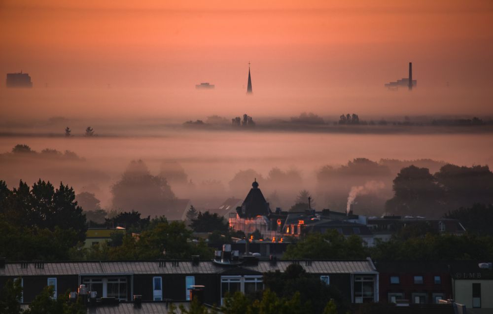 Pankow im Morgennebel