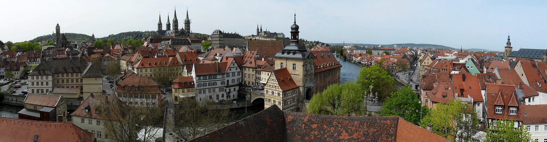 Pano aus dem Turm von Schloss Geyerswörth