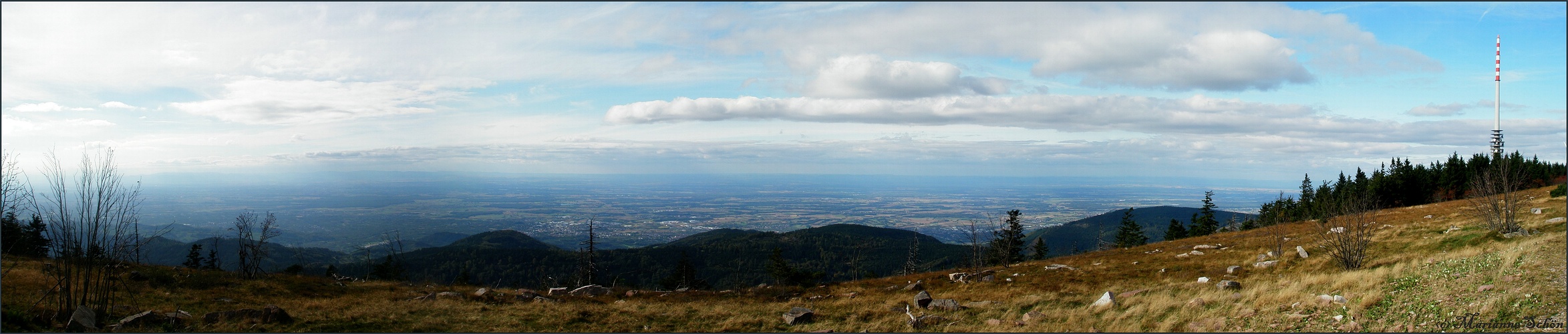 Pano-Blick ins Rheintal...