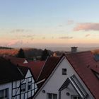 pano-blick richtung norden mit sonnenuntergangsstimmung.