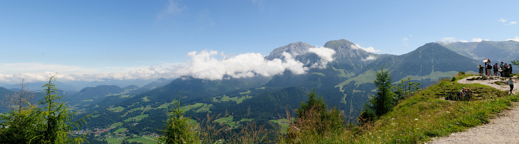 Pano-Blick vom Grünstein - nach 3 Regentagen