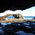 pano dins cova i arc Charco Manso (El Hierro)