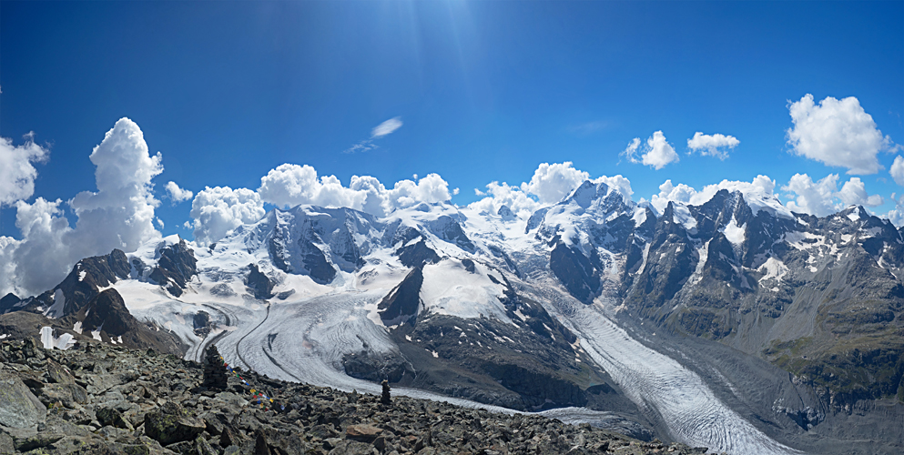 Pano Piz Palü bis Piz Bernina