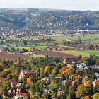 Pano Radebeul und Dresden vom Weinberg aus, der sich beim Biskarkturm befindet...