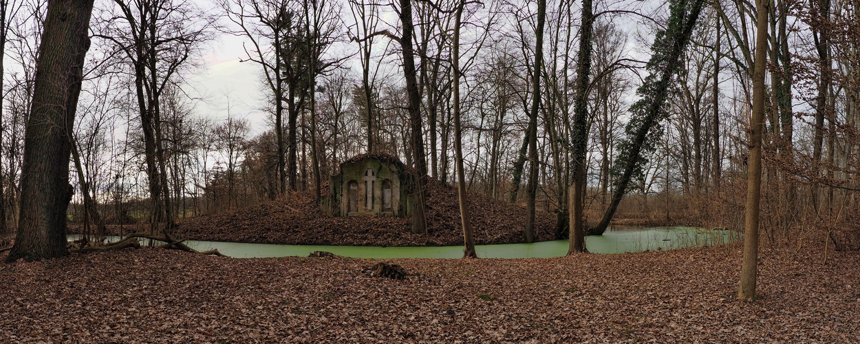 Pano: Schlosspark Lützschena bei Leipzig