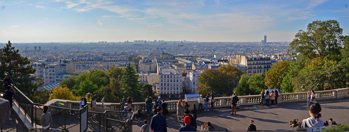 Pano von Notre- Dame bis zum Montparnass