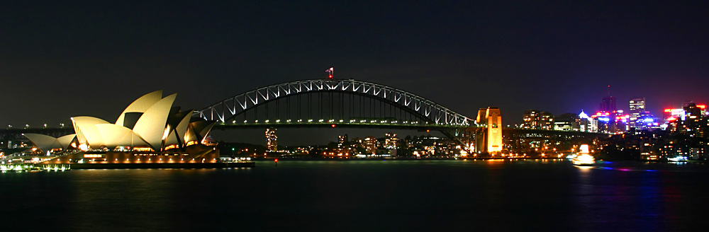 "Pano" von Sydney bei Nacht