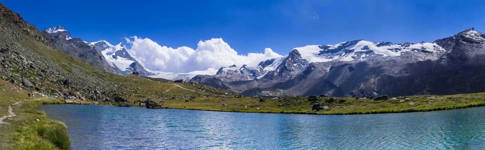 Panoblick vom Stellisee südwärts