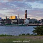 Pano_Landungsbrücken bis zu den  Elbbrücken