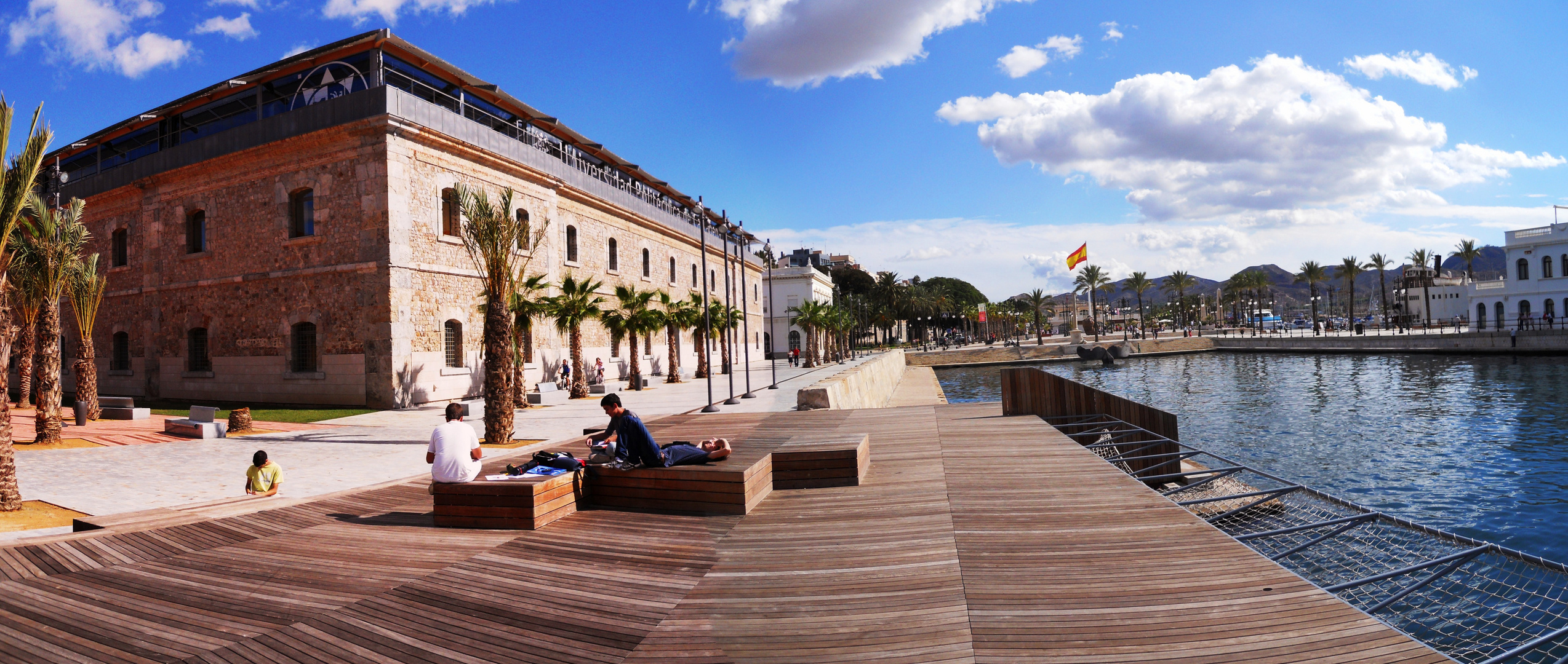 Panoraamica de la Playa de Los Narejos (Los Alcazares-Murcia-España)