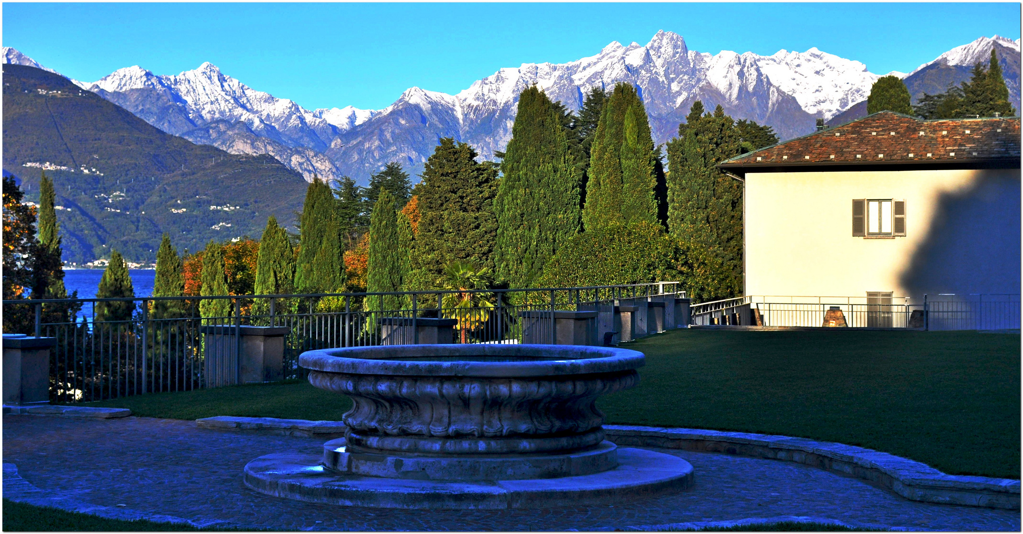 Panorama Abbazia Piona Lario.