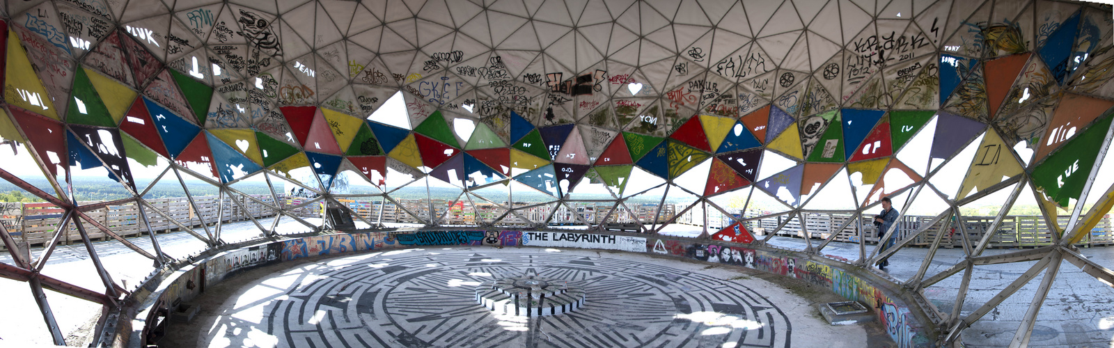 Panorama Abhörstation Teufelsberg Berlin