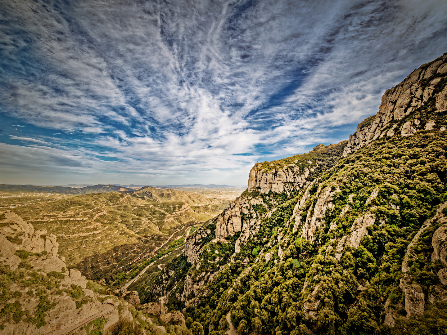 Panorama am Berg Montserrat 