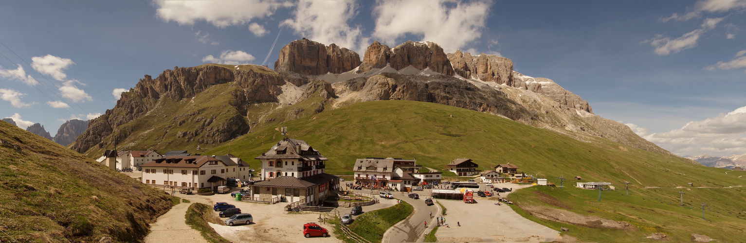 Panorama am Passo Pordoi