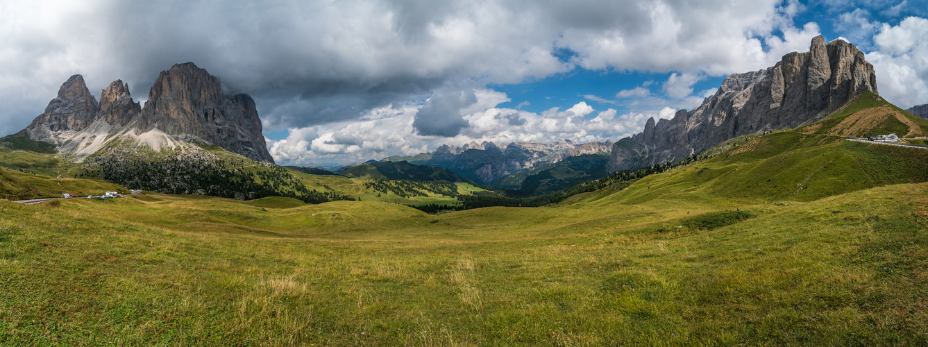 Panorama am Sella-Joch