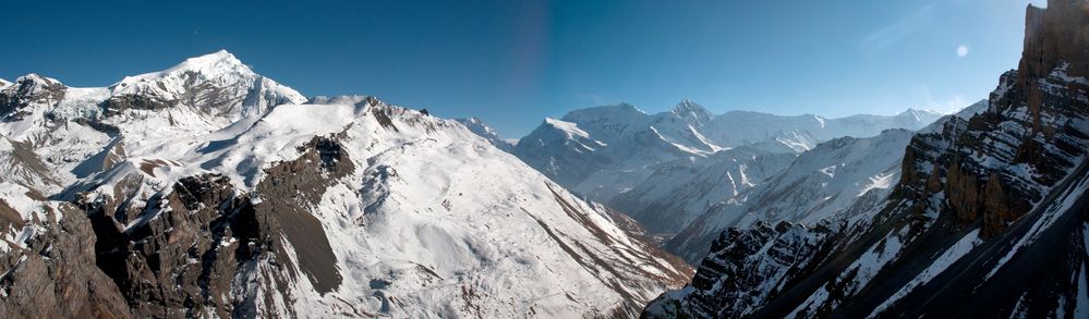 Panorama am Thorong La High Camp