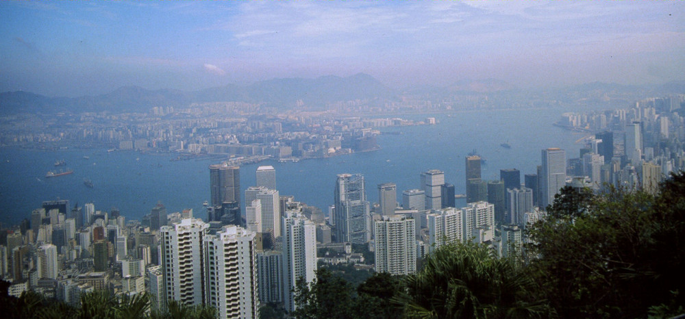 Panorama am Weg zum Victoria Peak, Hongkong