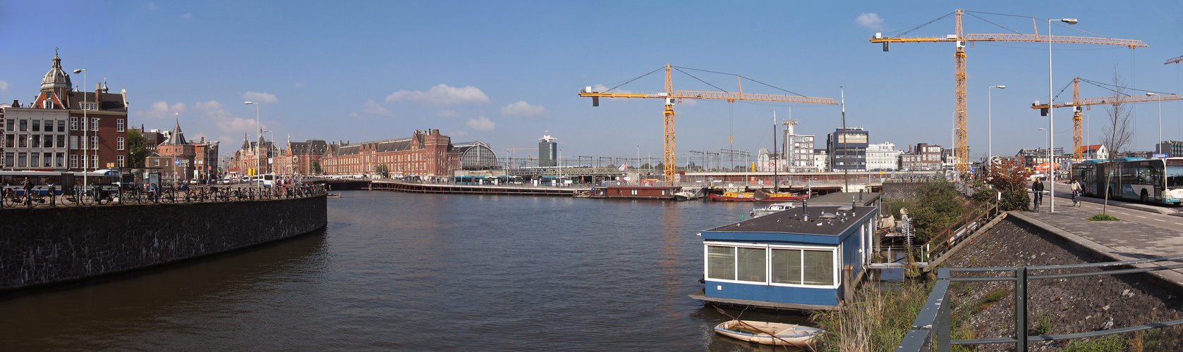 Panorama Amsterdam Bahnhof