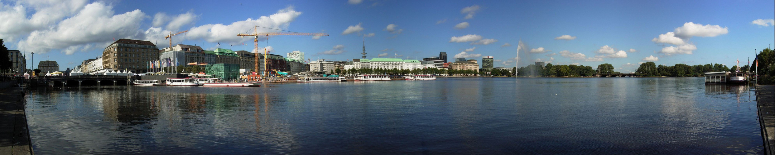 Panorama an der Binnenalster