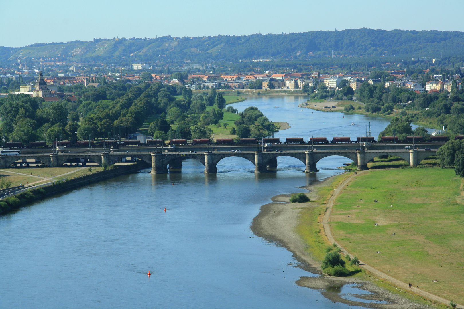 Panorama an der Elbe