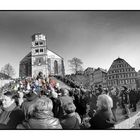 Panorama auf dem Schwäbisch Haller Marktplatz