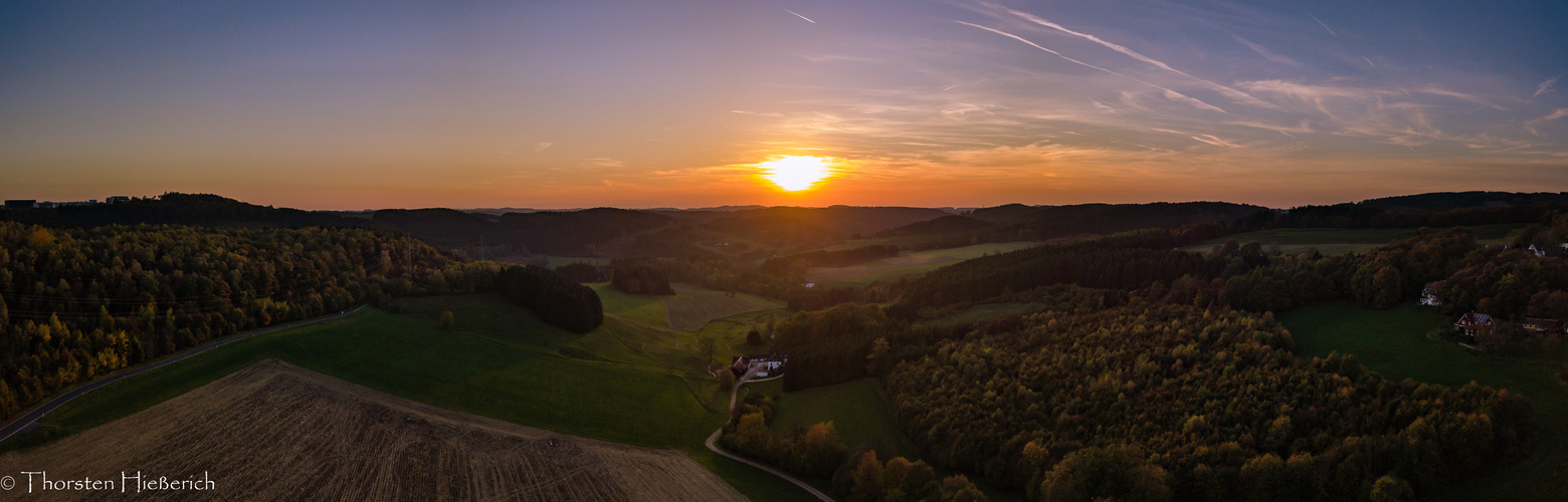 Panorama Aufnahme vom Oedenthal in Lüdenscheid