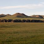 Panorama aus der mongolischen Steppe