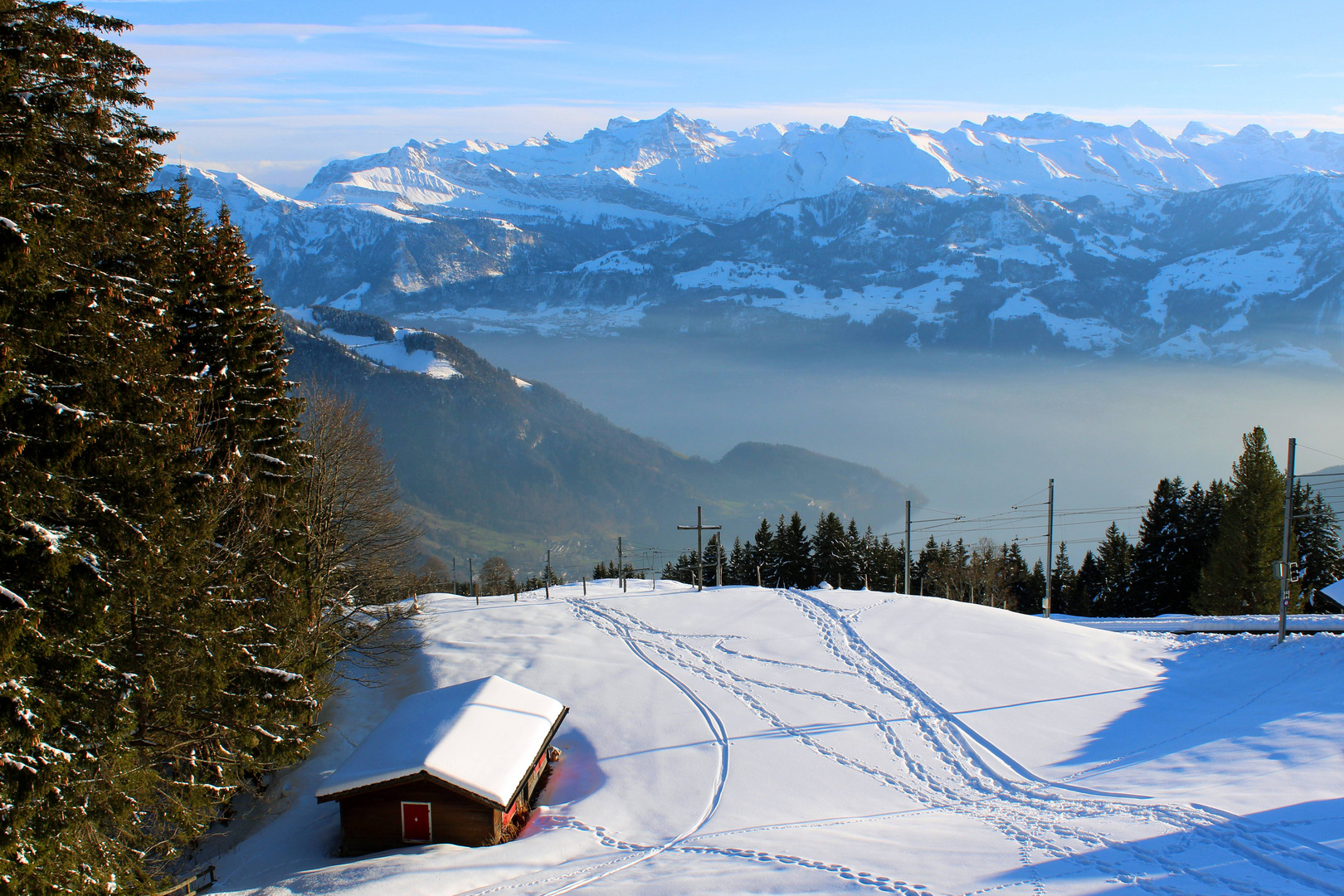 Panorama aus Rigi - Kaltbad