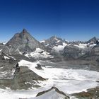 Panorama-Aussicht vom Klein Matterhorn auf 3883m !