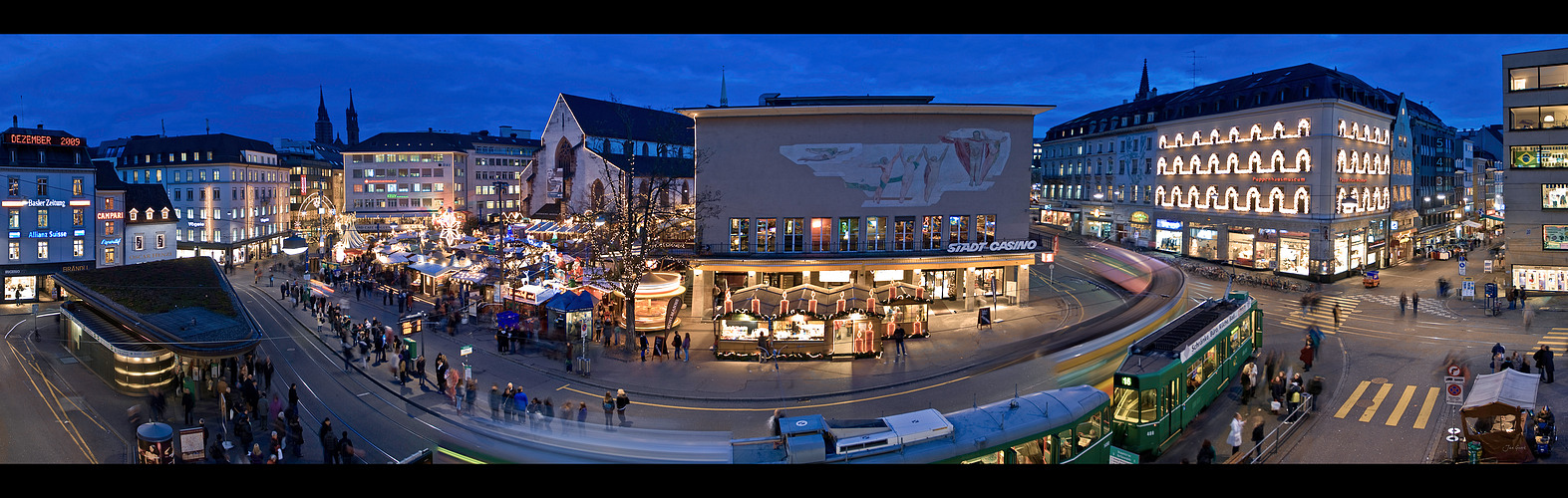 Panorama Basler Weihnachtsmarkt