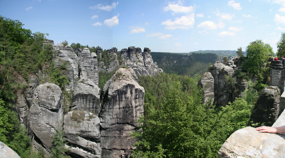 Panorama Bastei Sächsische Schweiz