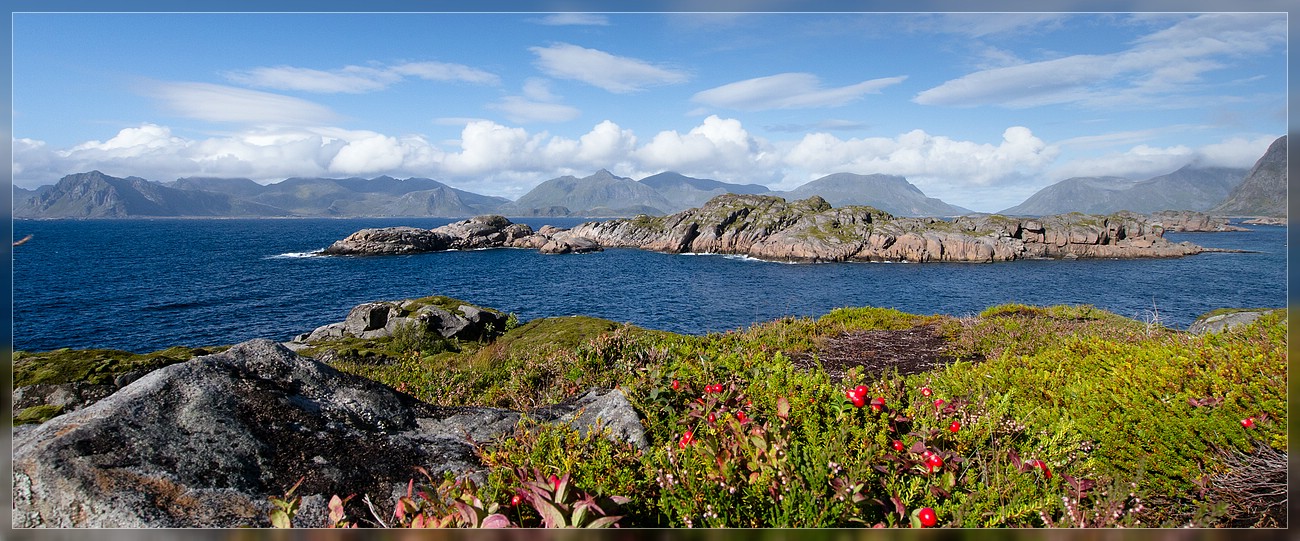 Panorama bei Henningsvaer auf den Lofoten