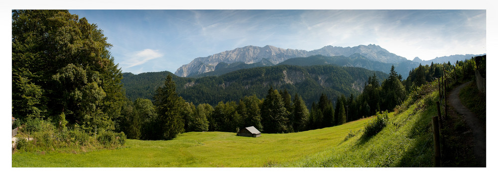 Panorama bei Partenkirchen