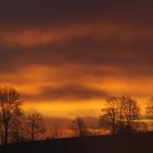 Panorama bei Wengi im Morgenrot