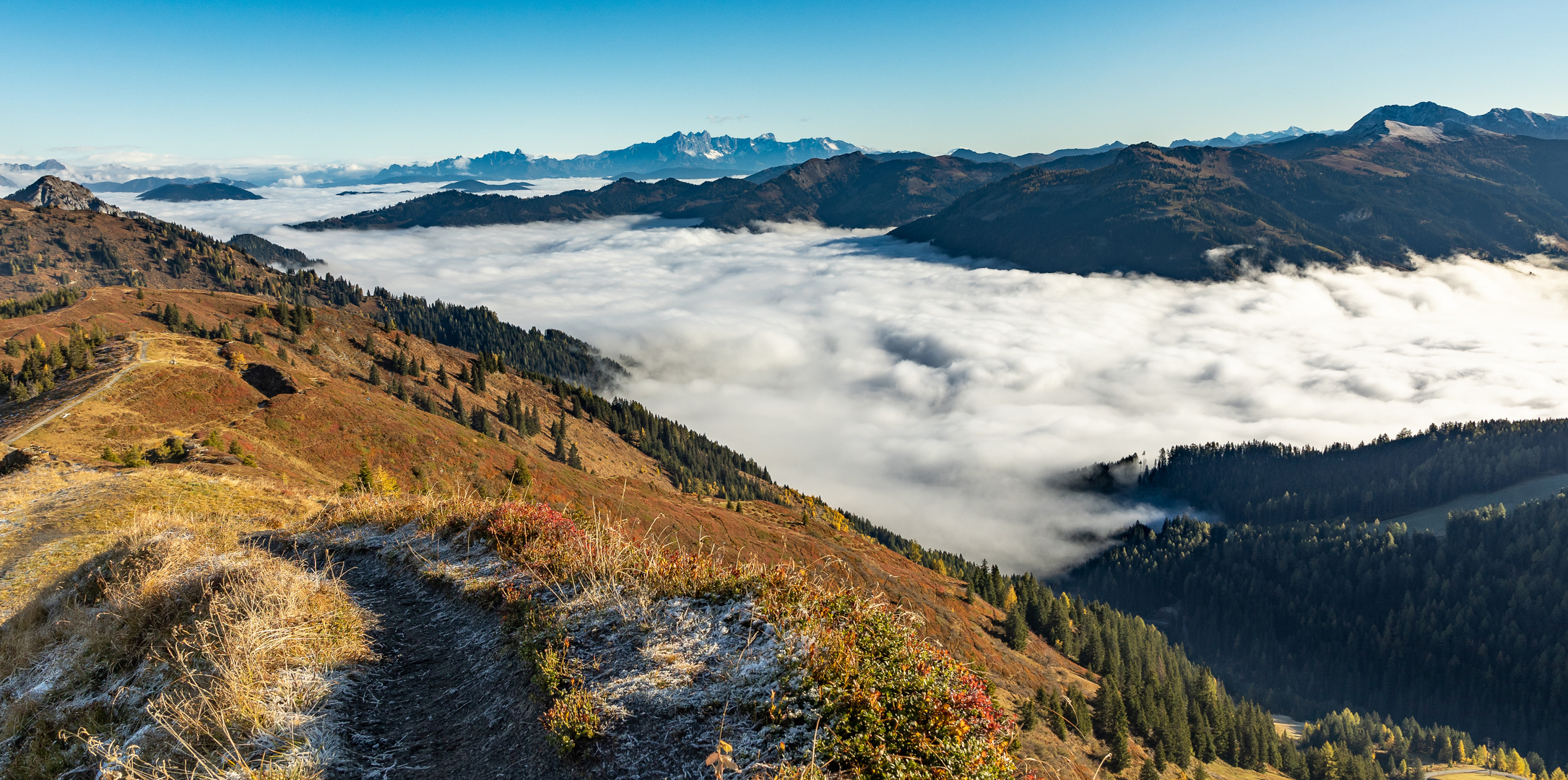 Panorama Bergblick am Fulseck zur anderen Seite