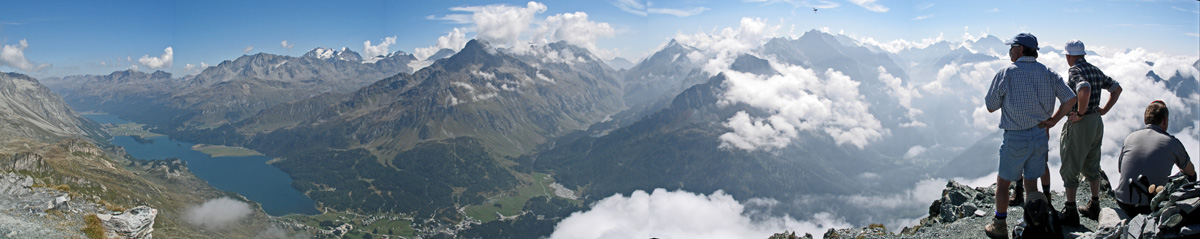 Panorama Bernina & Bergeller Berge
