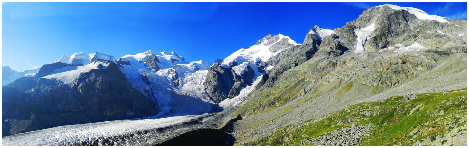 Panorama Bernina Massiv GR (CH)