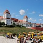 Panorama Bild - Binz ( Seebrücke , Kurhaus , Strand )