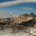 Panorama Bild von den Drei Zinnen, Blick Richtung Nord