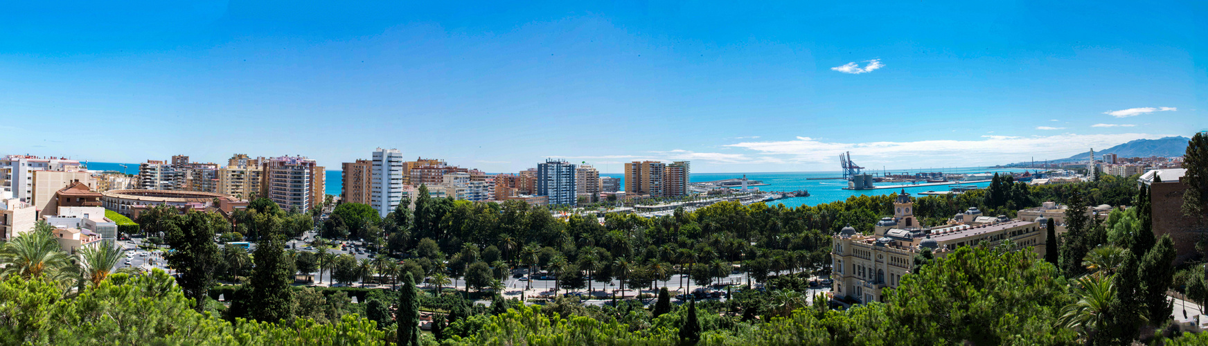 Panorama Bild von Malaga