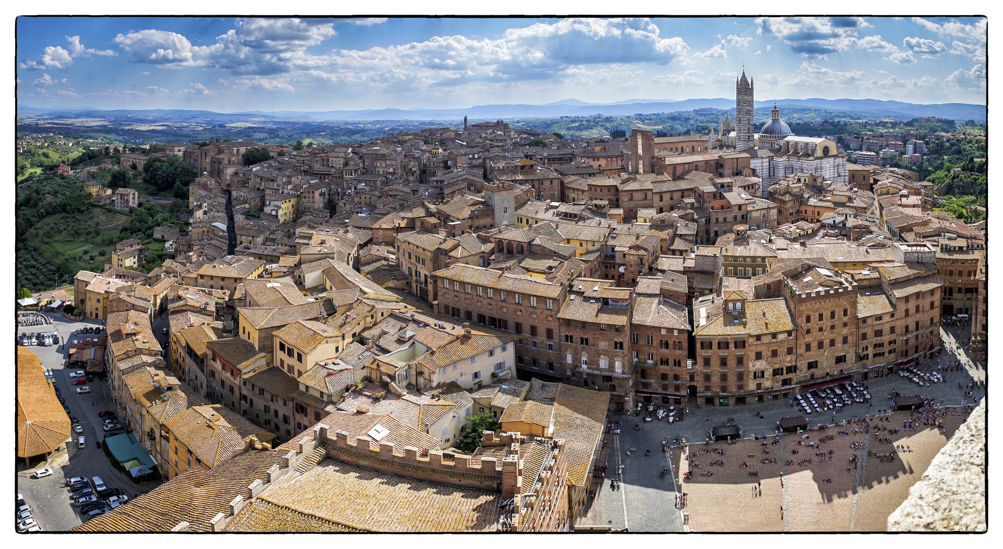 Panorama-Blick auf Siena