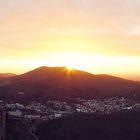 Panorama Blick vom Alten Schloss auf Baden-Baden